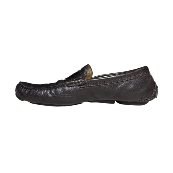 Coach Signature Leather Mens Neal Pebbled Driver Shoes Loafers Brown Size 8 M main image 9